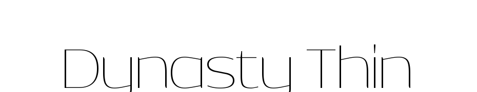 Dynasty Thin Font Download Free